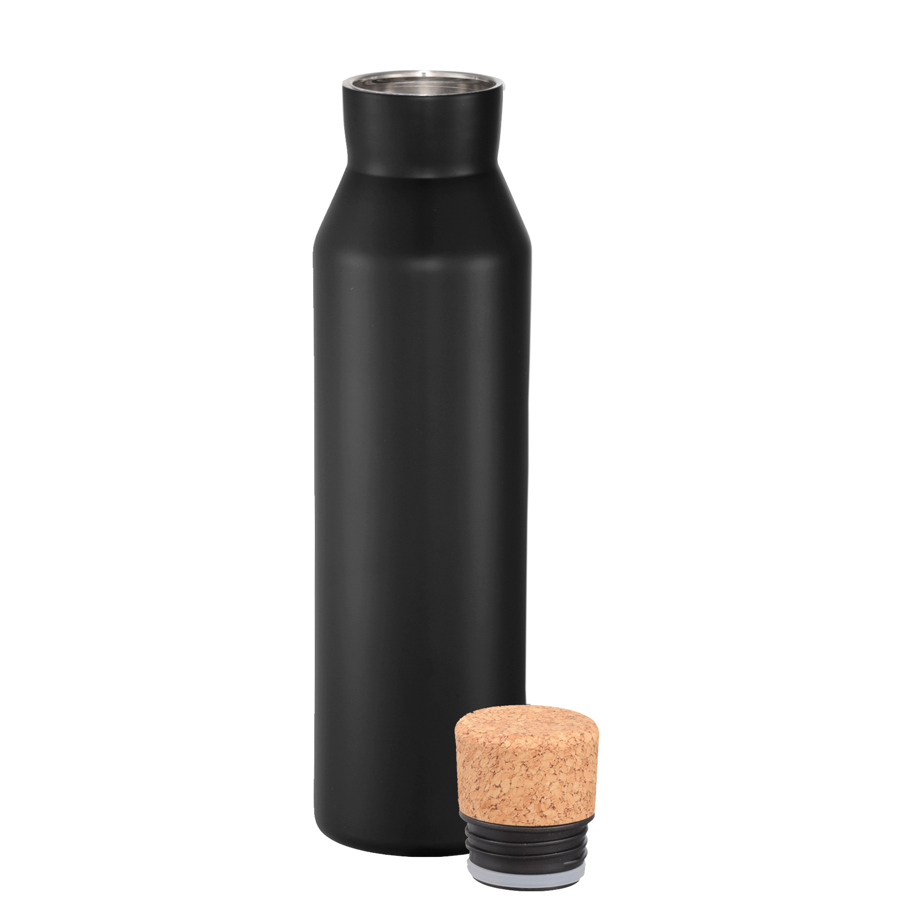 4089-norse-copper-vac-bottle-black-lid-off Cork Screw On Lid