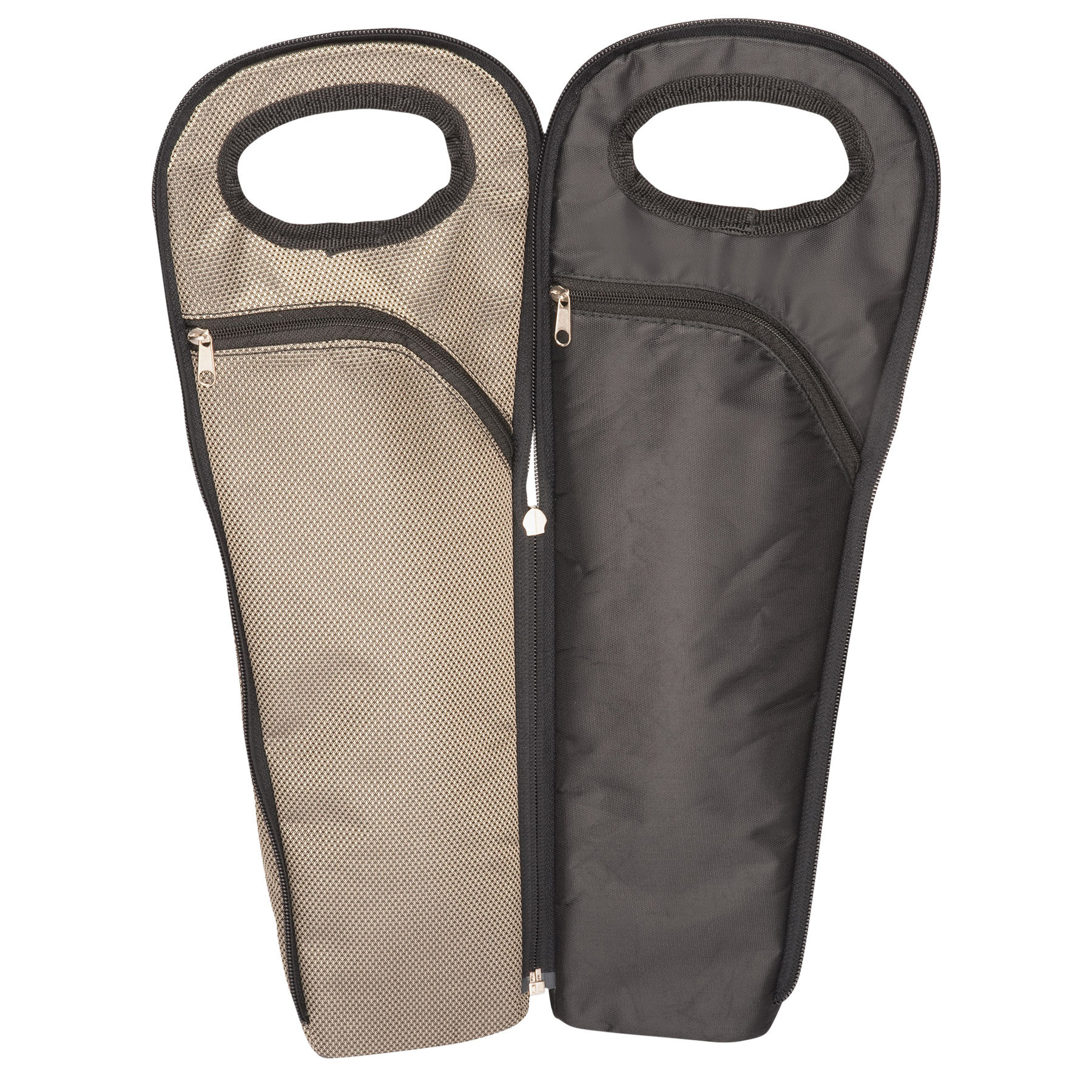 5145-two-bottle-wine-carrier-open Separate Bottle Pockets