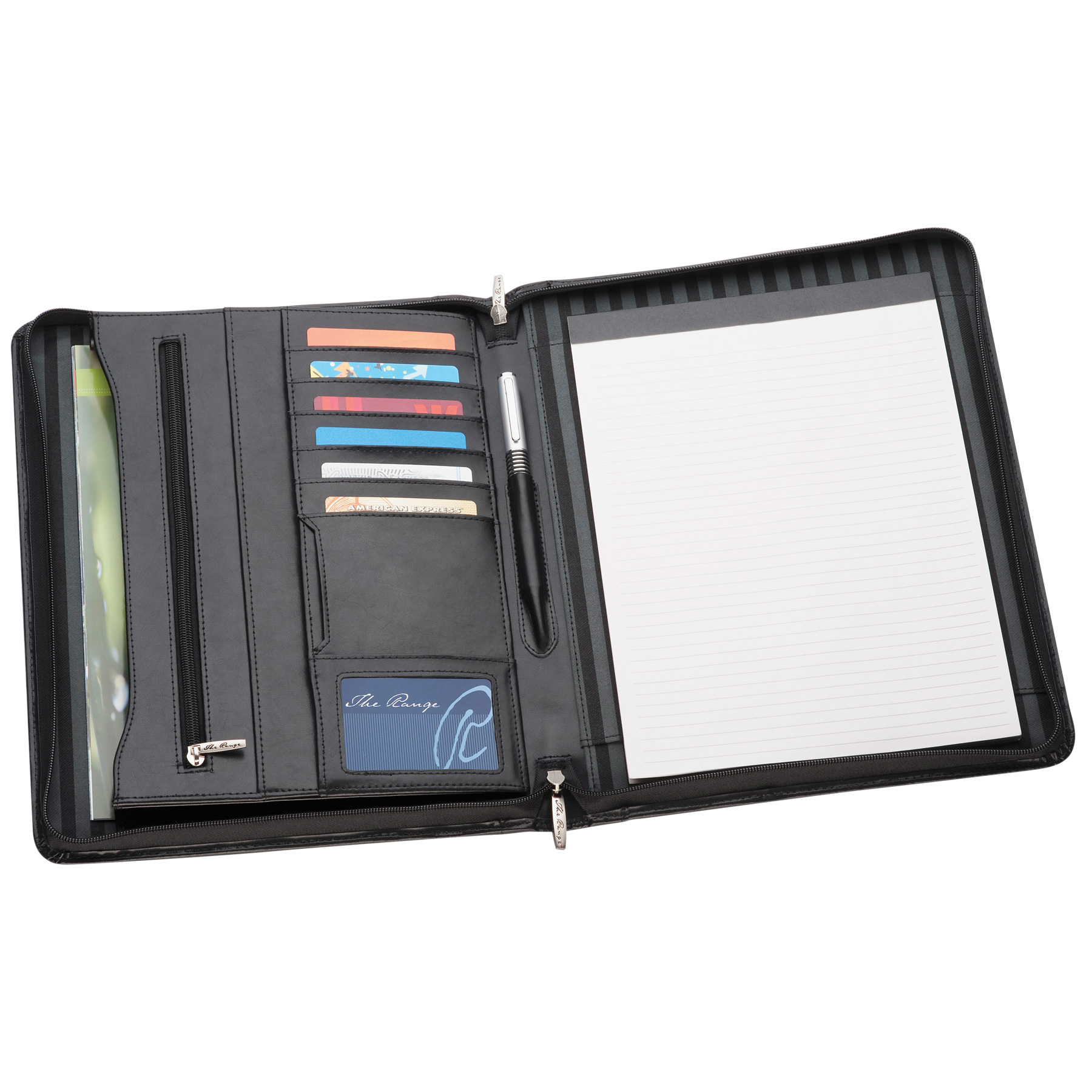 884BK-a4-leather-compendium-open