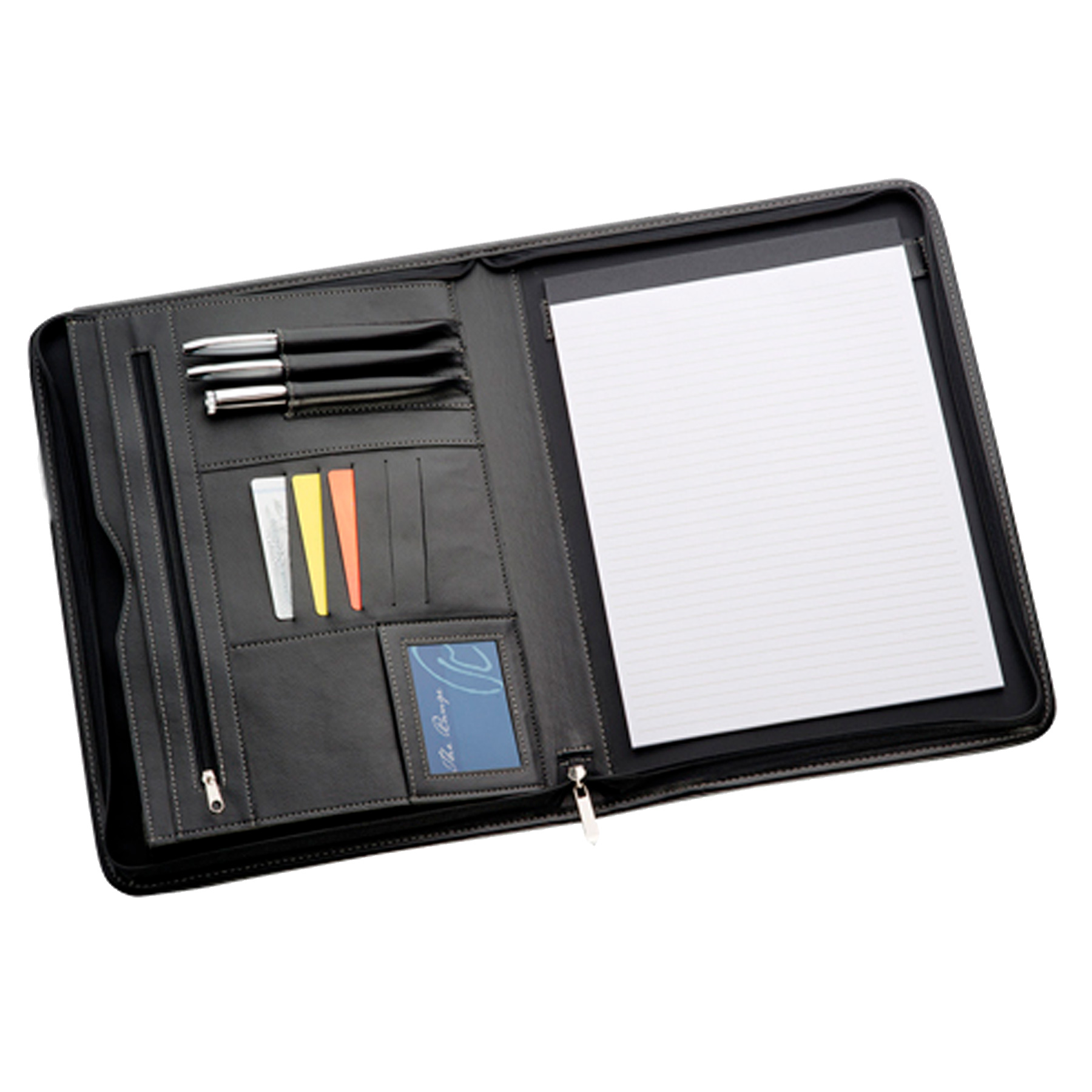 9184BK-a4-non-leather-compendium-open