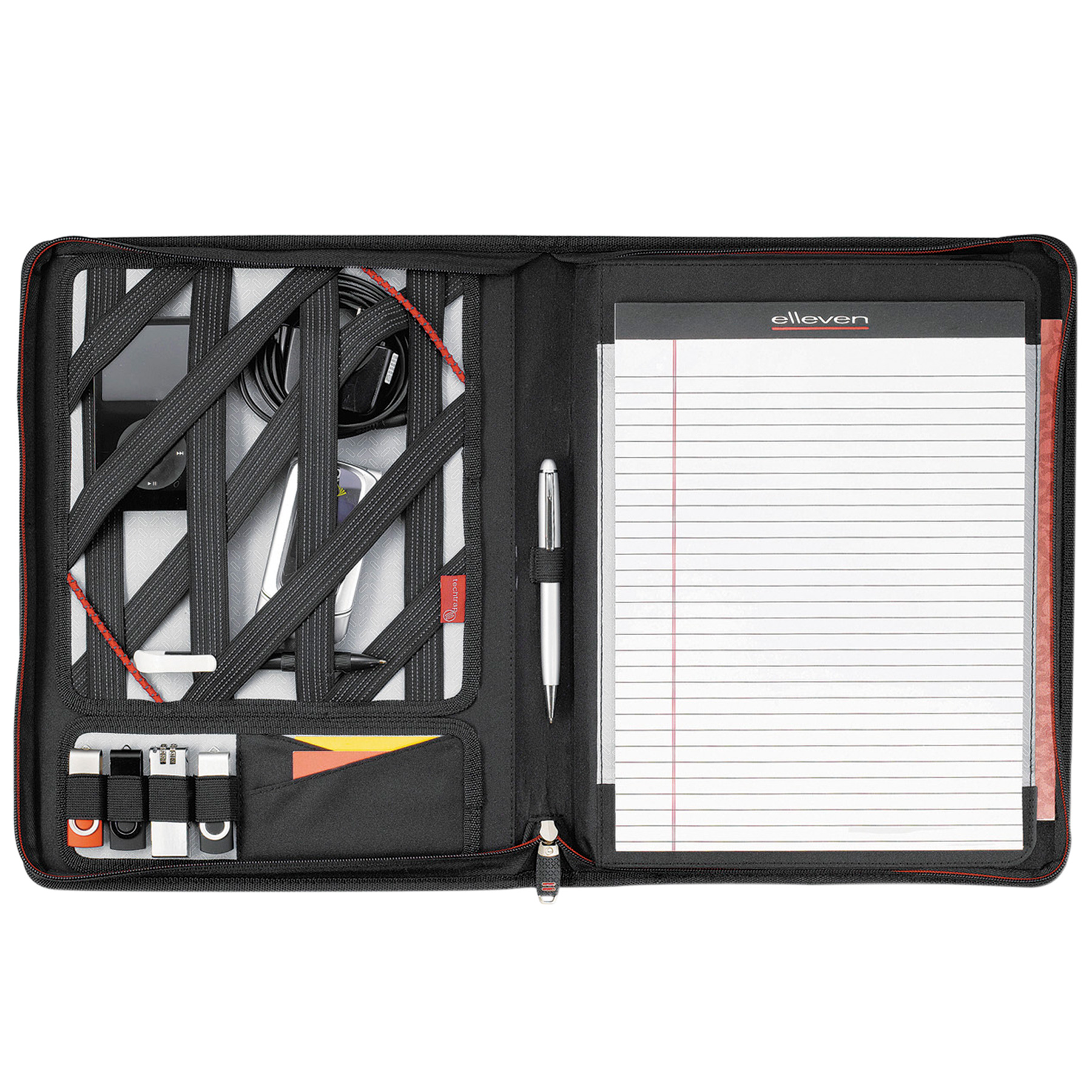 EL001-elleven-large-zippered-padfolio-tech-trap Tech Trap Organiser Panel