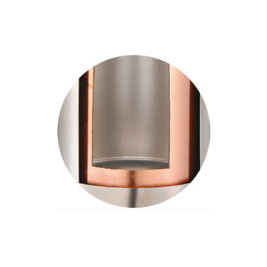 Copper plated internal wall