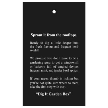 Dig It Garden Box Story Card