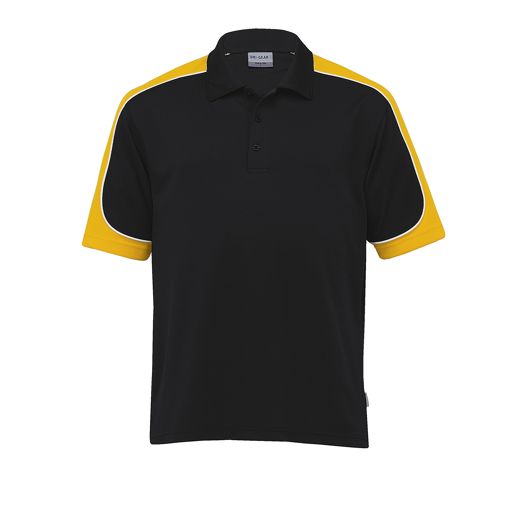 dri-gear-challenger-polo-black_gold_white Black/Gold/White