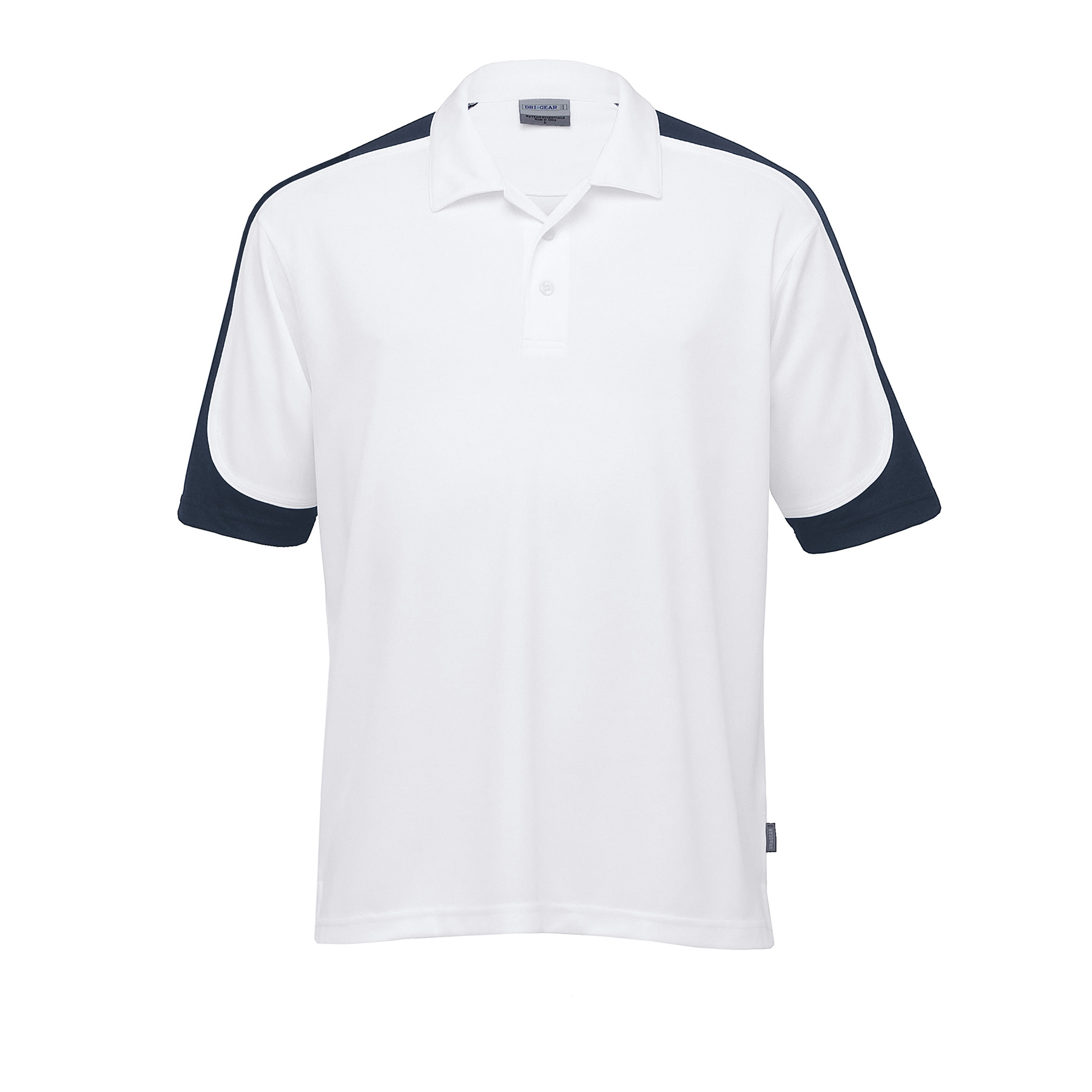 dri-gear-challenger-polo-white_navy_white White/Navy/White