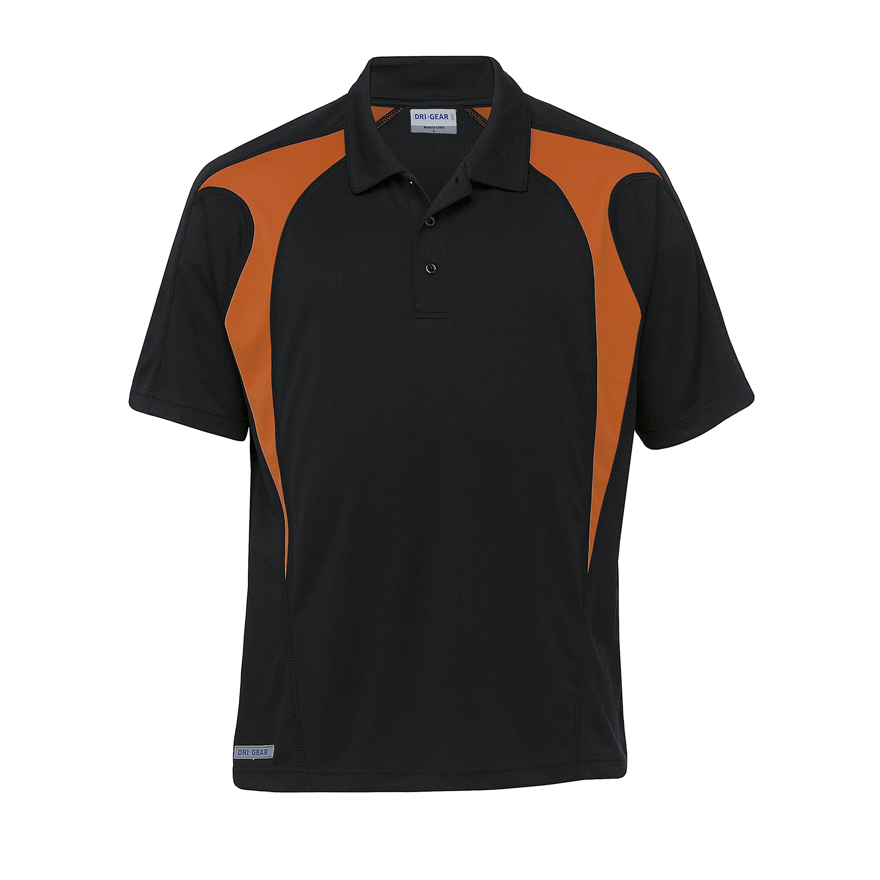 dri-gear-spliced-zenith-impact-polo-black_pumpkin Black/Pumpkin