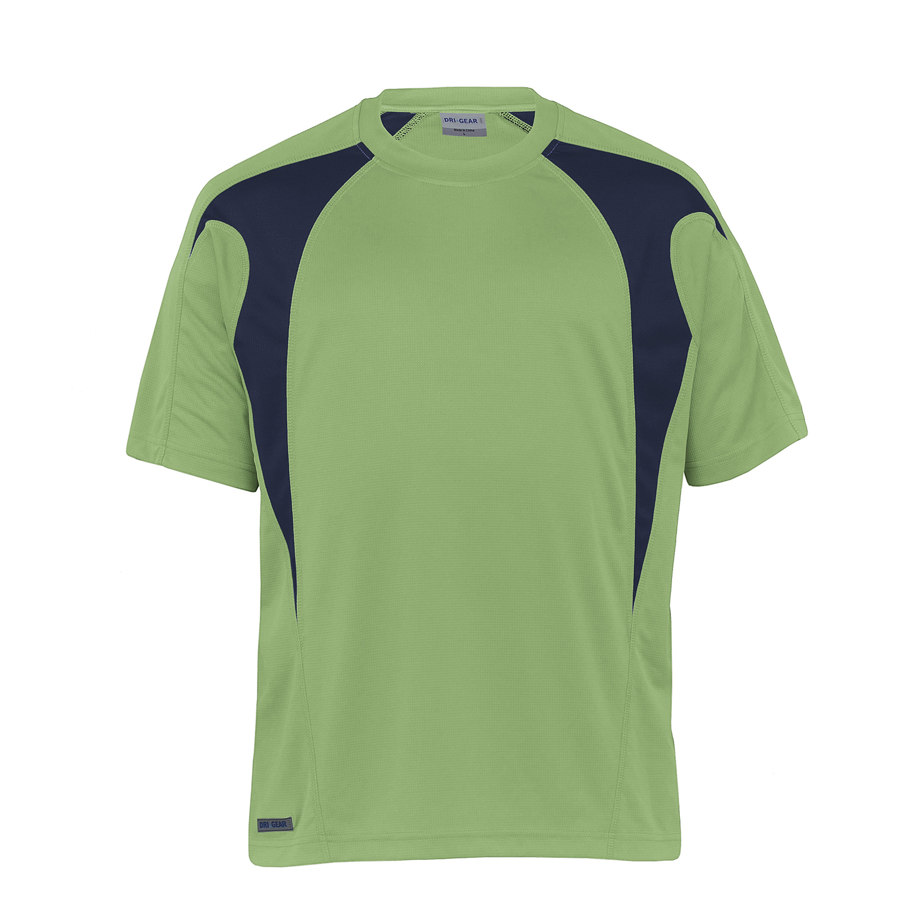 dri-gear-spliced-zenith-impact-tee-cool lime_navy Cool Lime/Navy