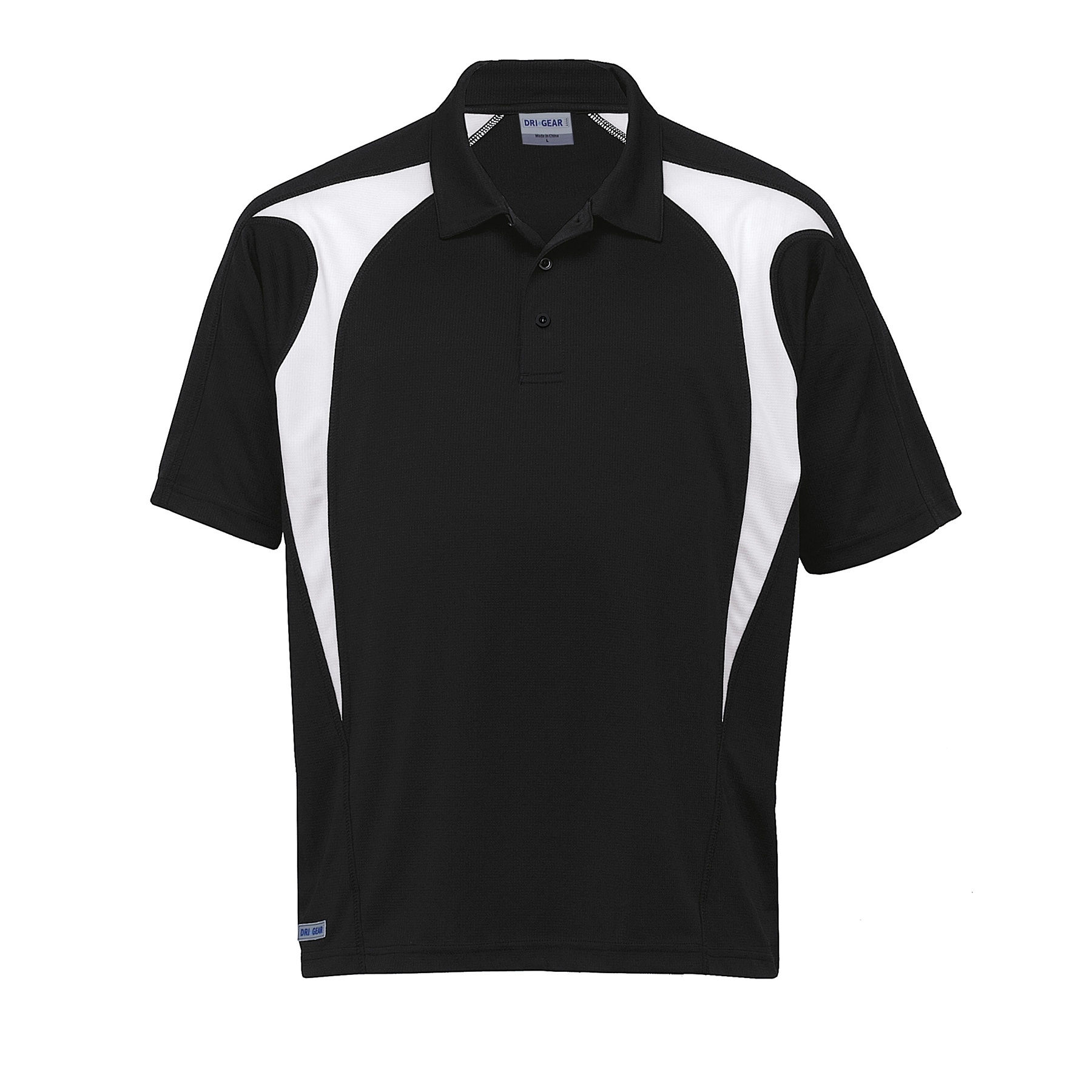 dri-gear-spliced-zenith-polo-black_white Black/White