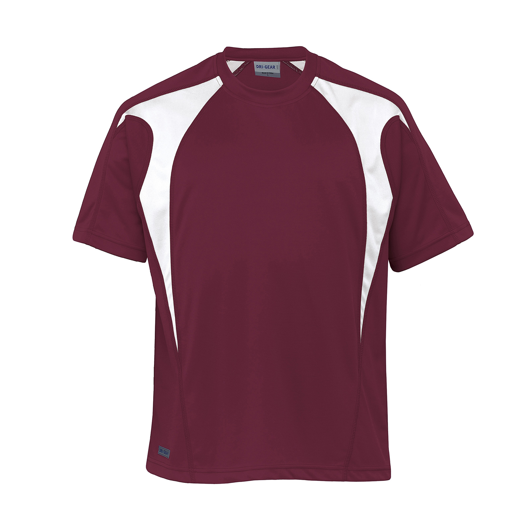 dri-gear-spliced-zenith-tee-maroon_white Maroon/White