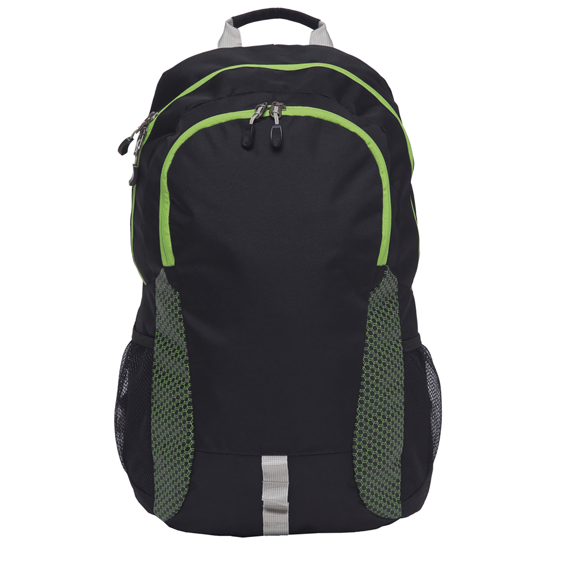 grommet-backpack-black_lime-front-on Black/Lime