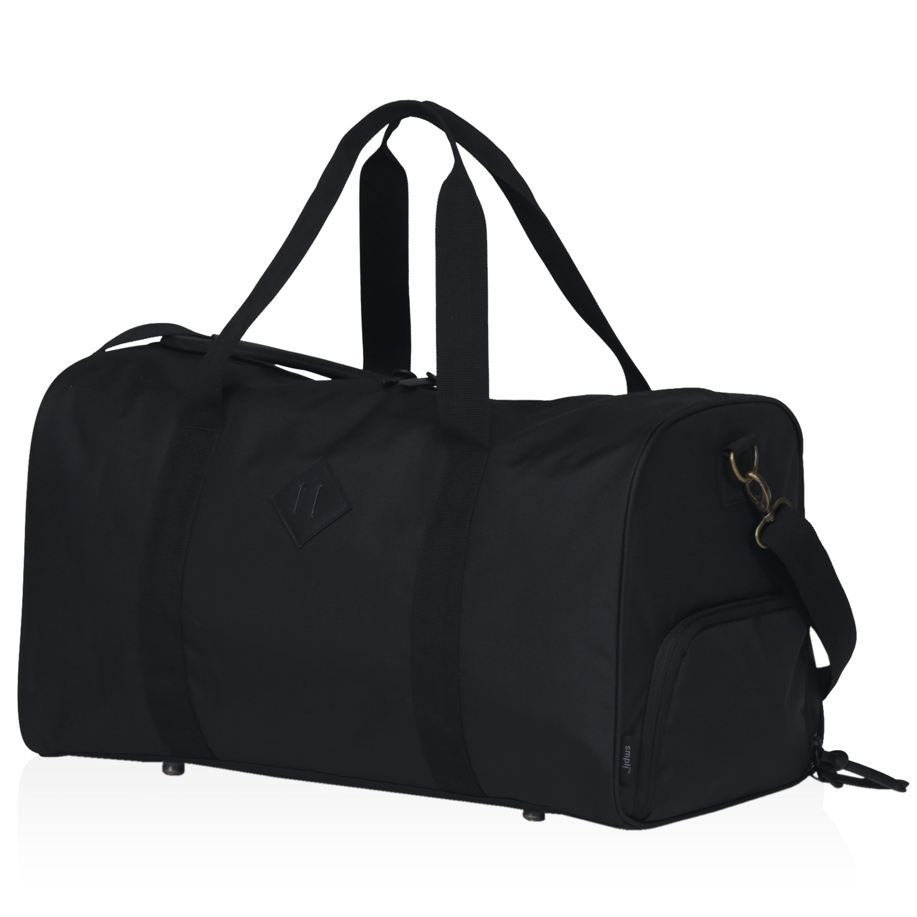 konnect-duffle-black-left-angle