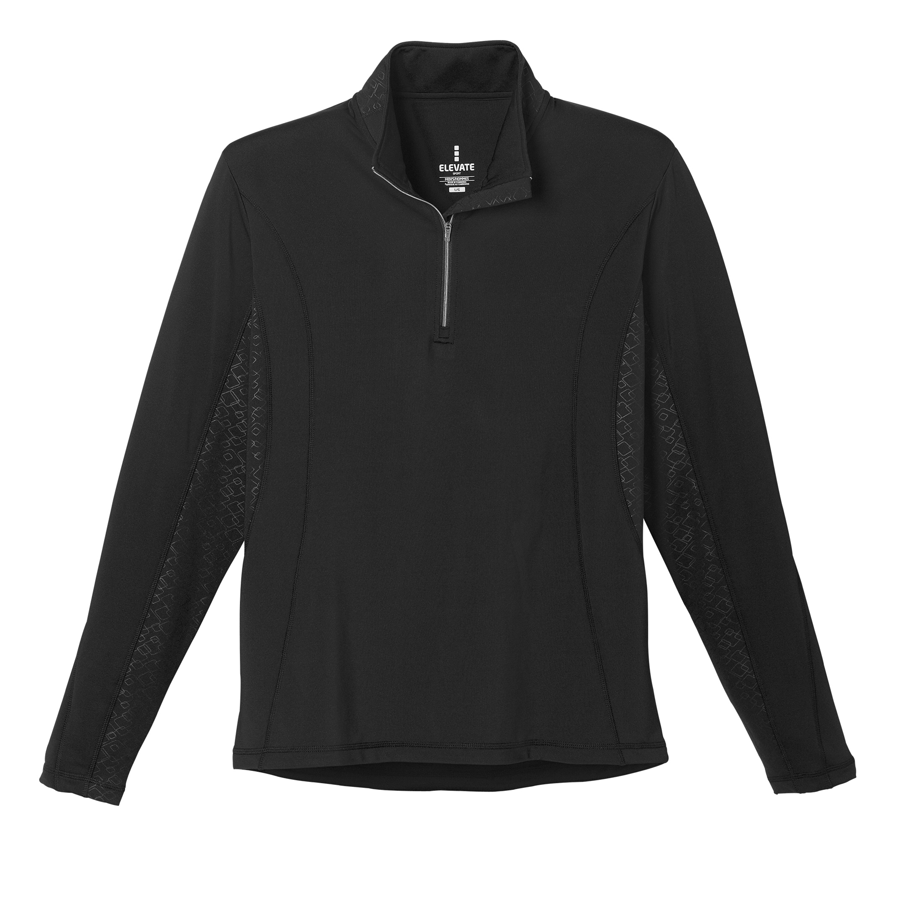 mens-caltech-knit-quarter-zip-black Black (995)