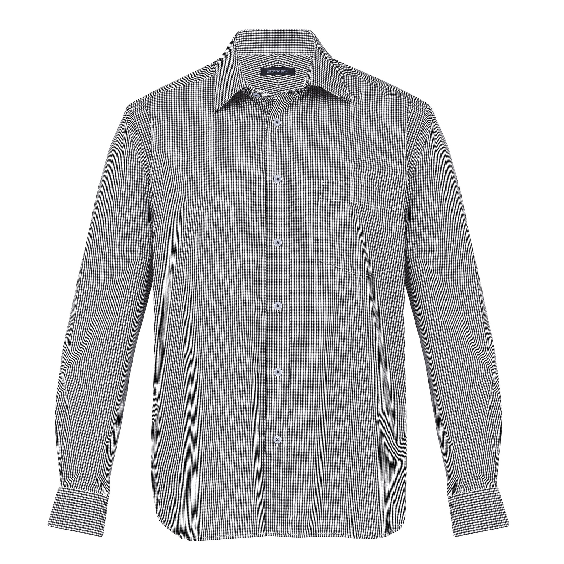 mens-the-kingston-check-shirt-black_white Black/White