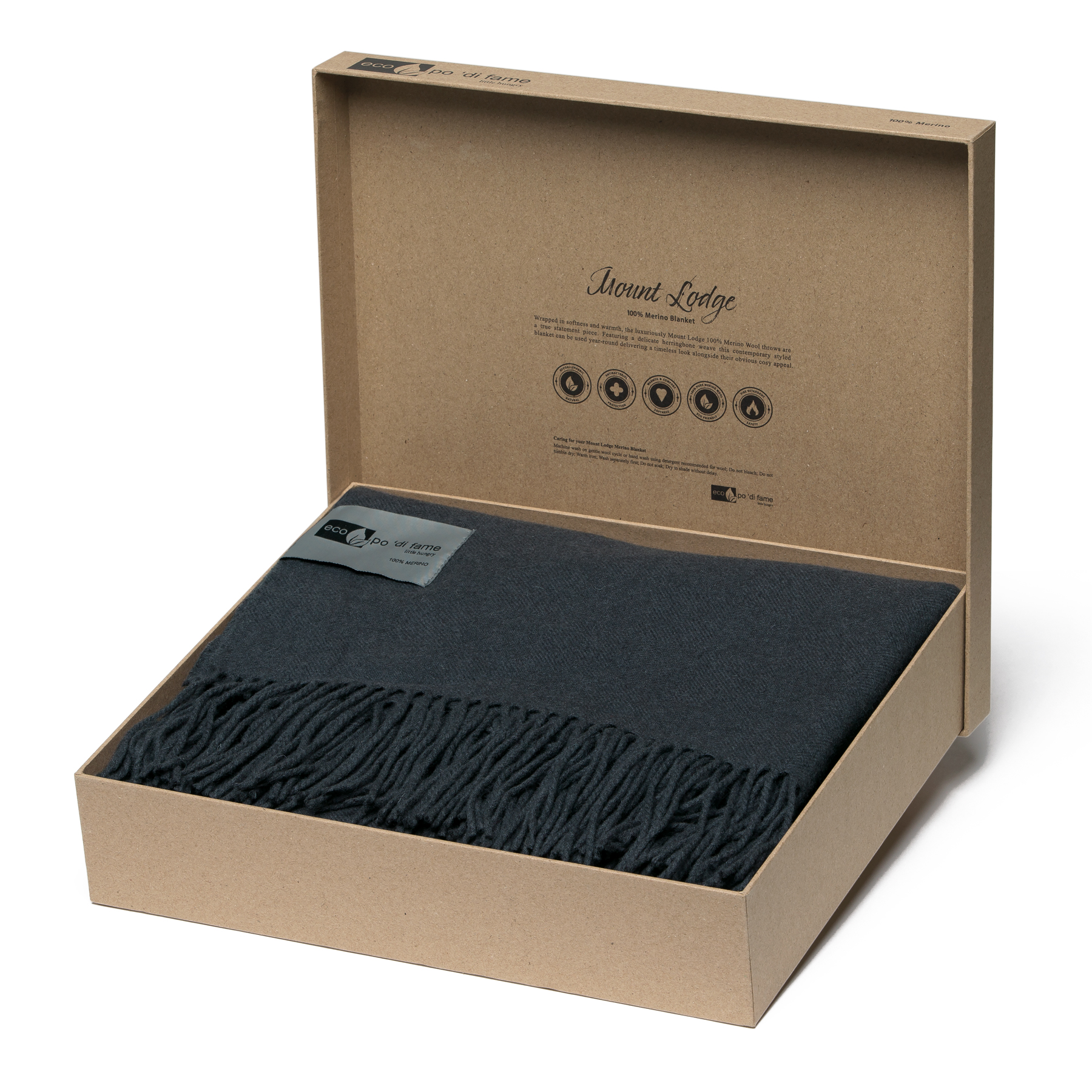 mt-lodge-merino-blanket-packaging Charcoal Blanket in Kraft Box