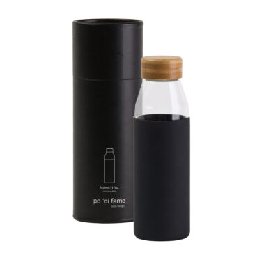 Black Bottle with Presentation Tube