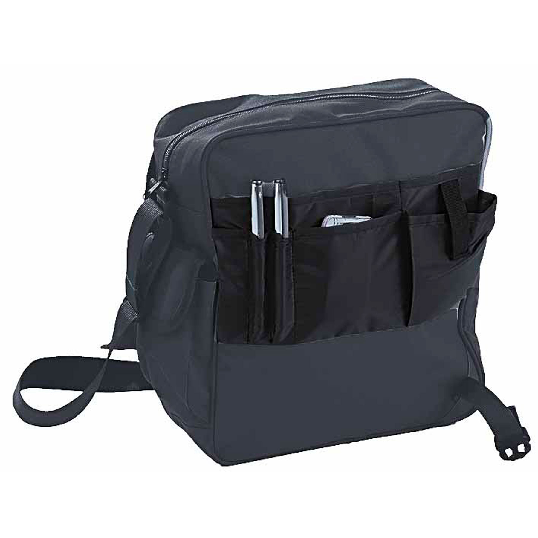 satellite-messenger-bag-charcoal-inside Charcoal -Open