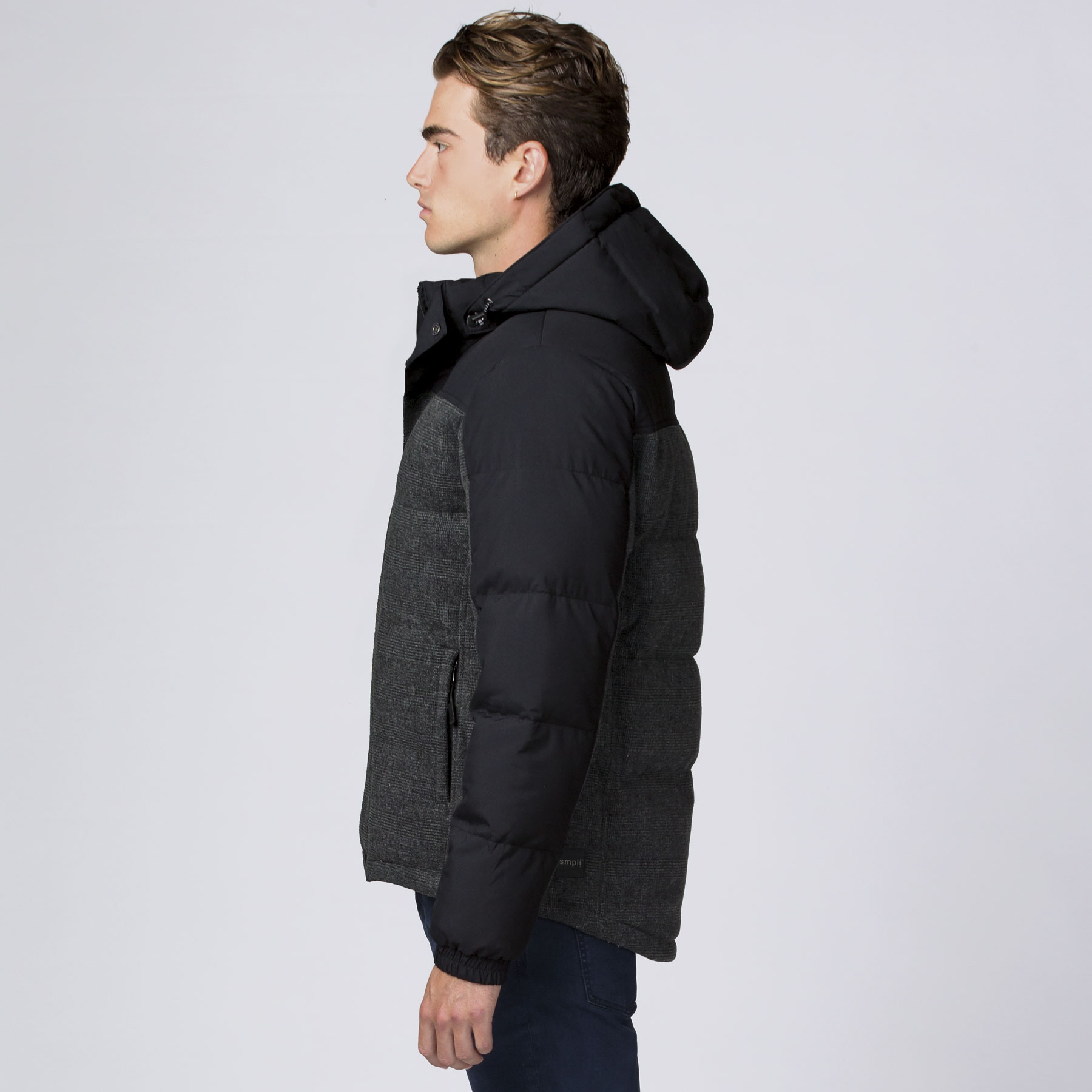 smpli-mens-black_grey-check-XT-plunge-jacket-left