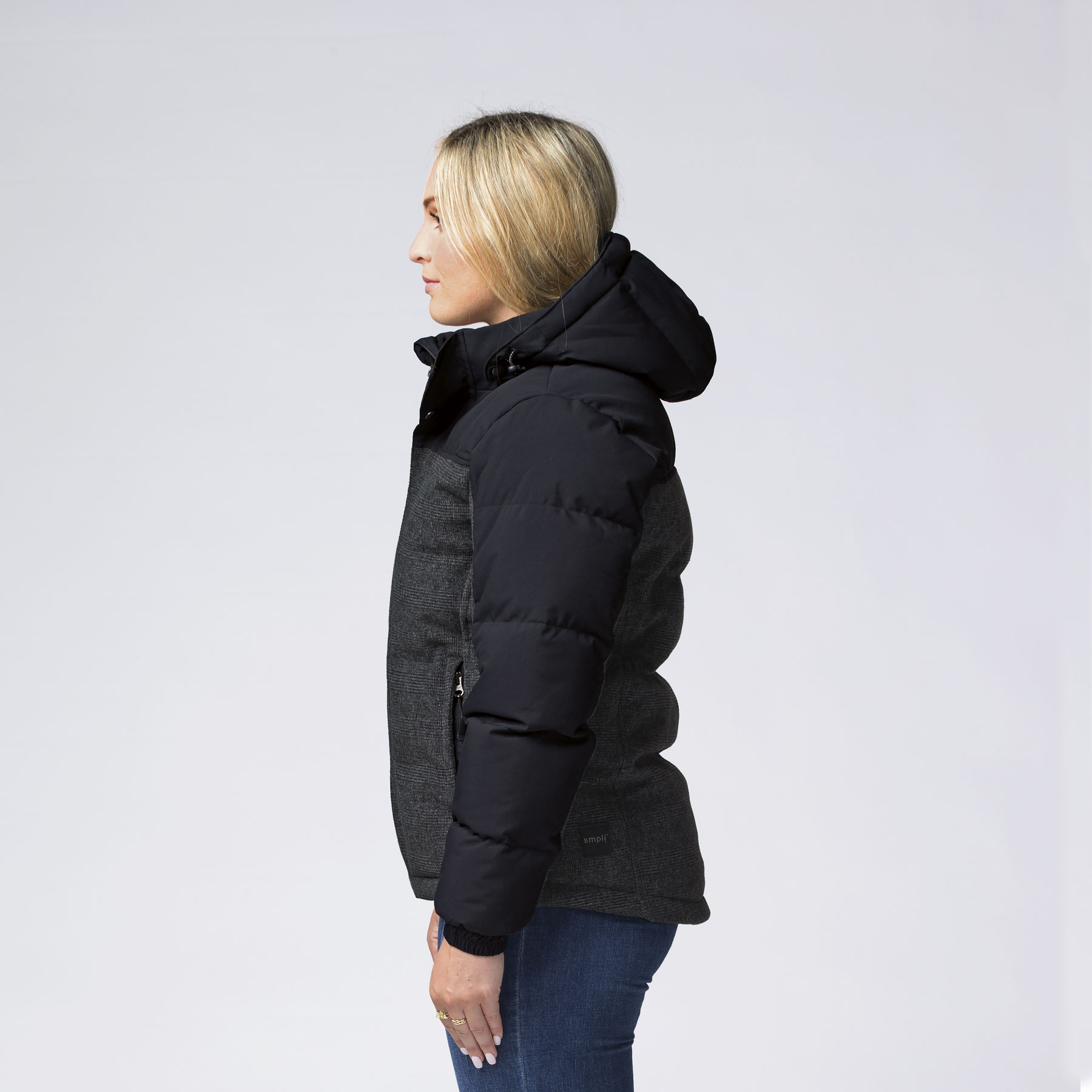 smpli-womens-black_grey-check-XT-plunge-jacket-left