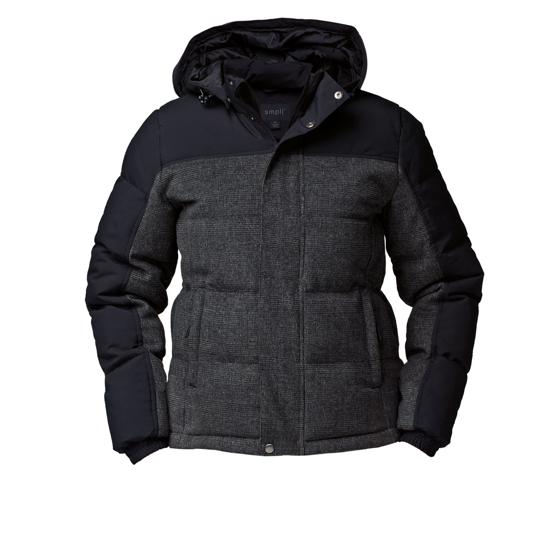 smpli-womens-black_grey-check-XT-plunge-jacket-mannequin Black/Grey Check - Size XXS-XS