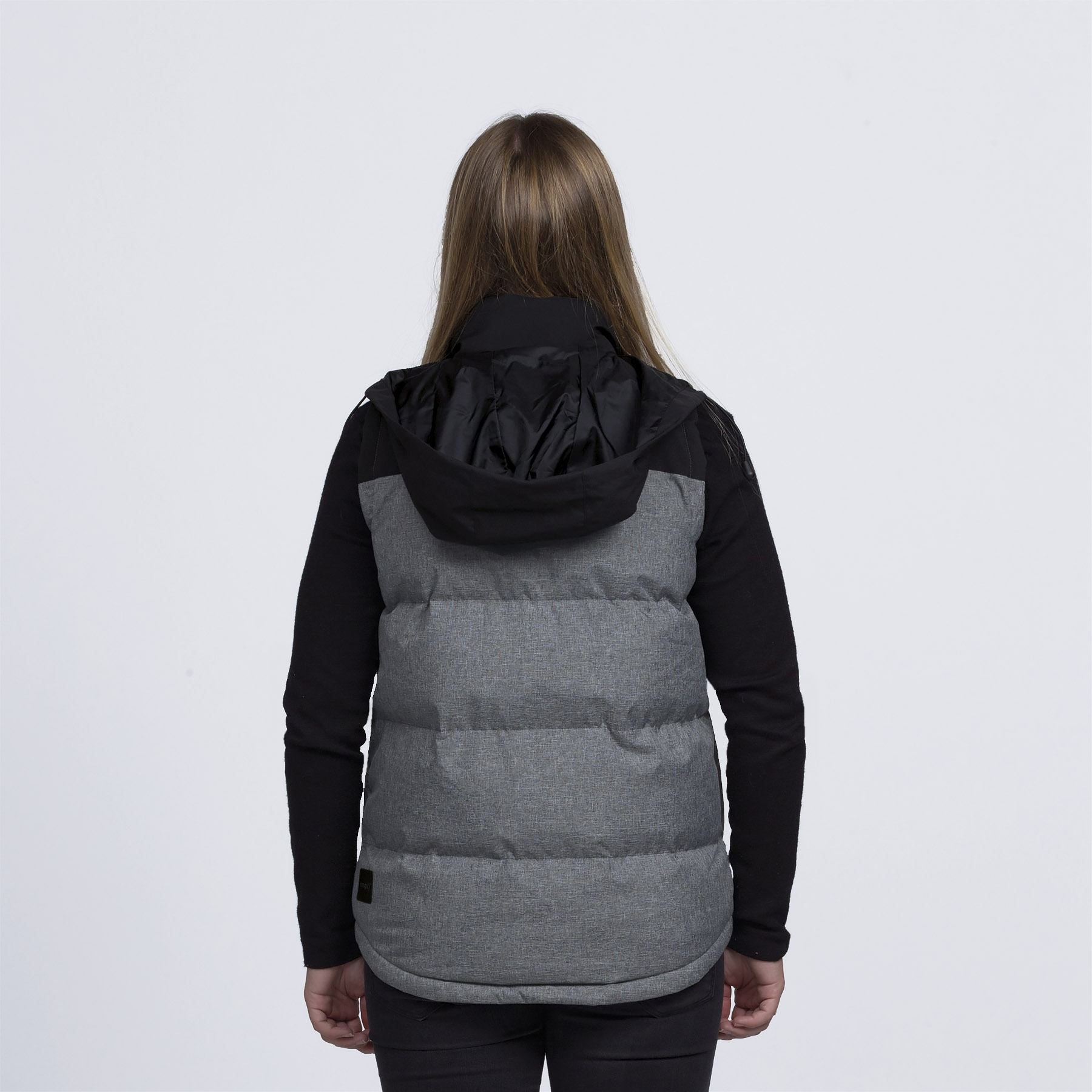 smpli-womens-grey-melange-axle-puffa-vest-back-hood-out