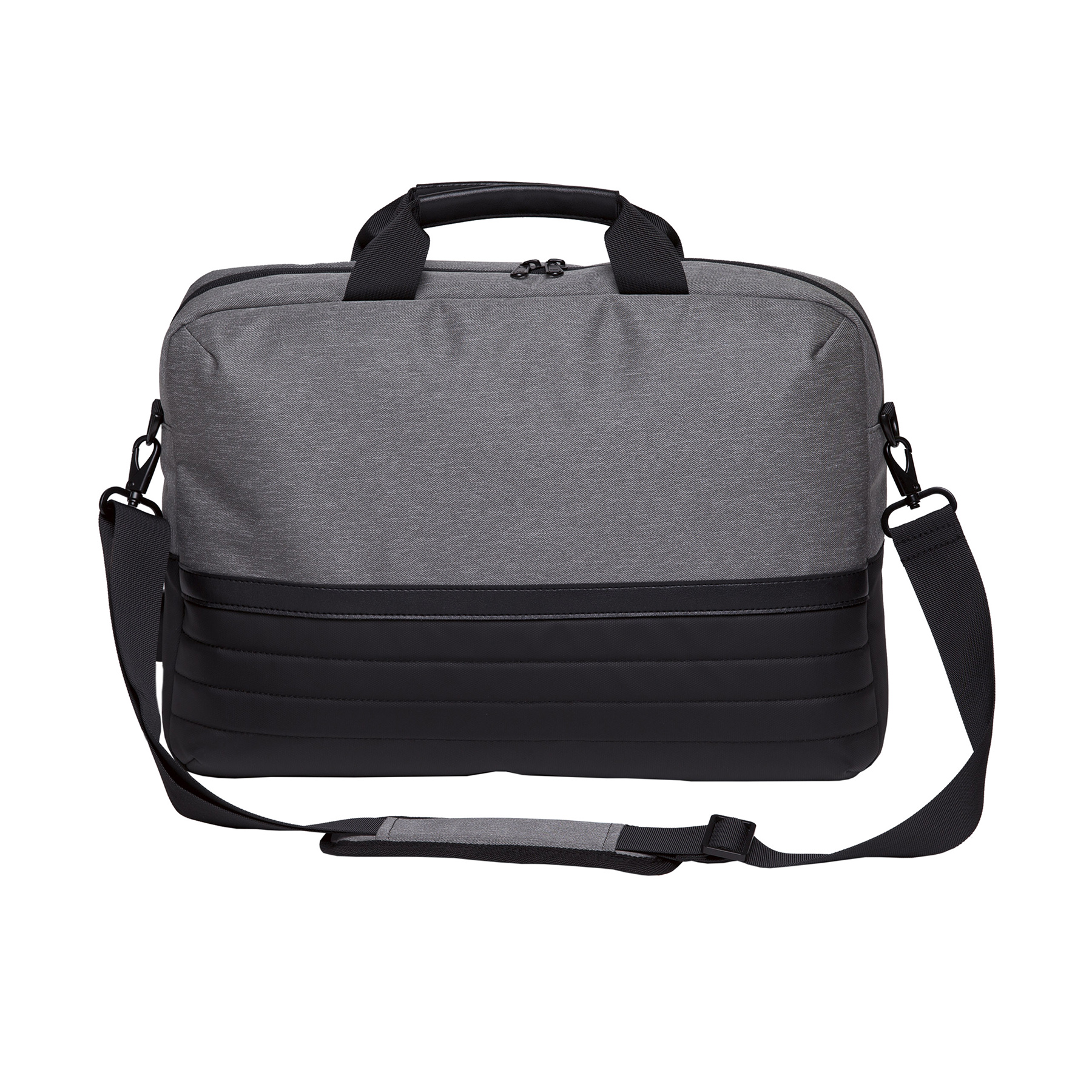 wired-brief-bag-grey-melange_black-front Grey Melange/Black