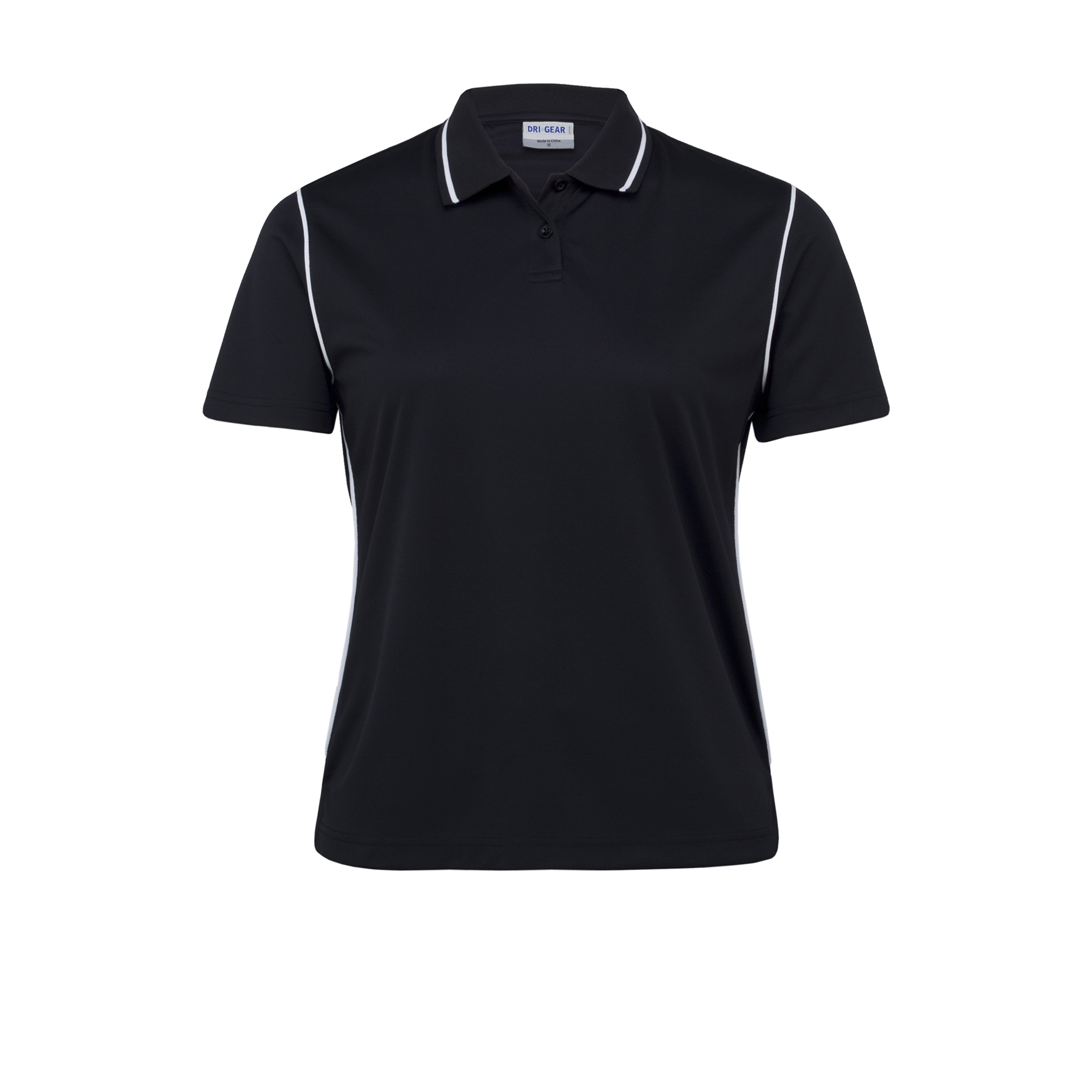 womens-dri-gear-hype-polo-black_white Black/White