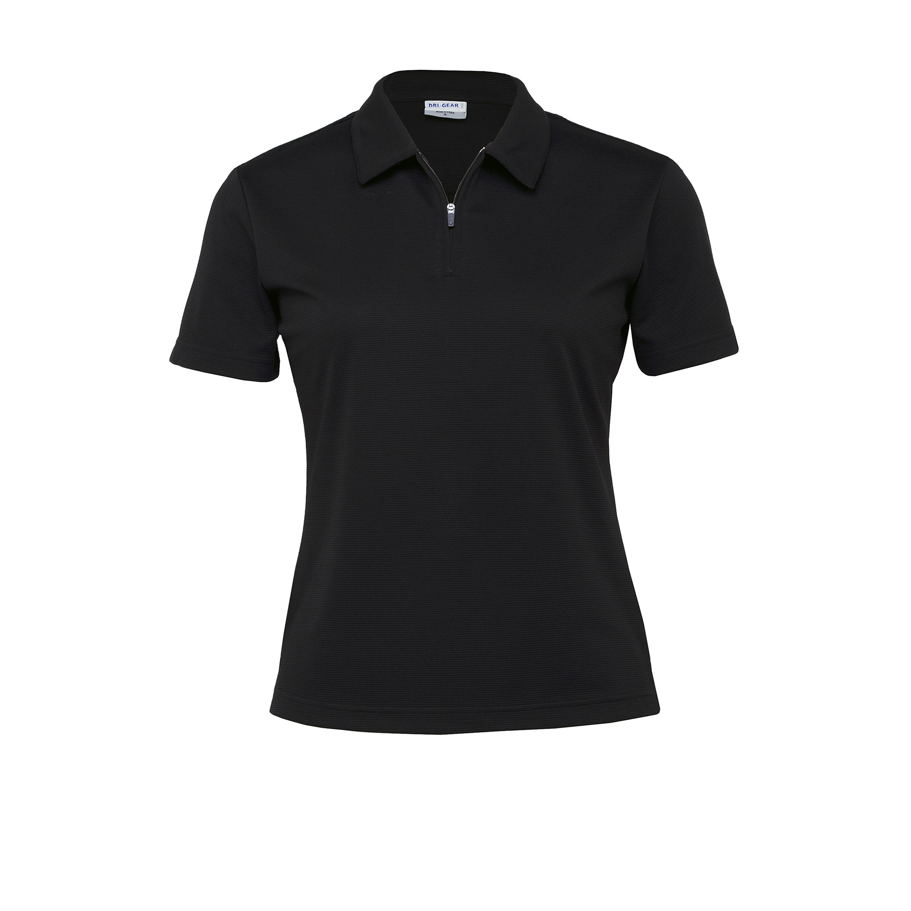 womens-dri-gear-ottoman-lite-polo-black Black