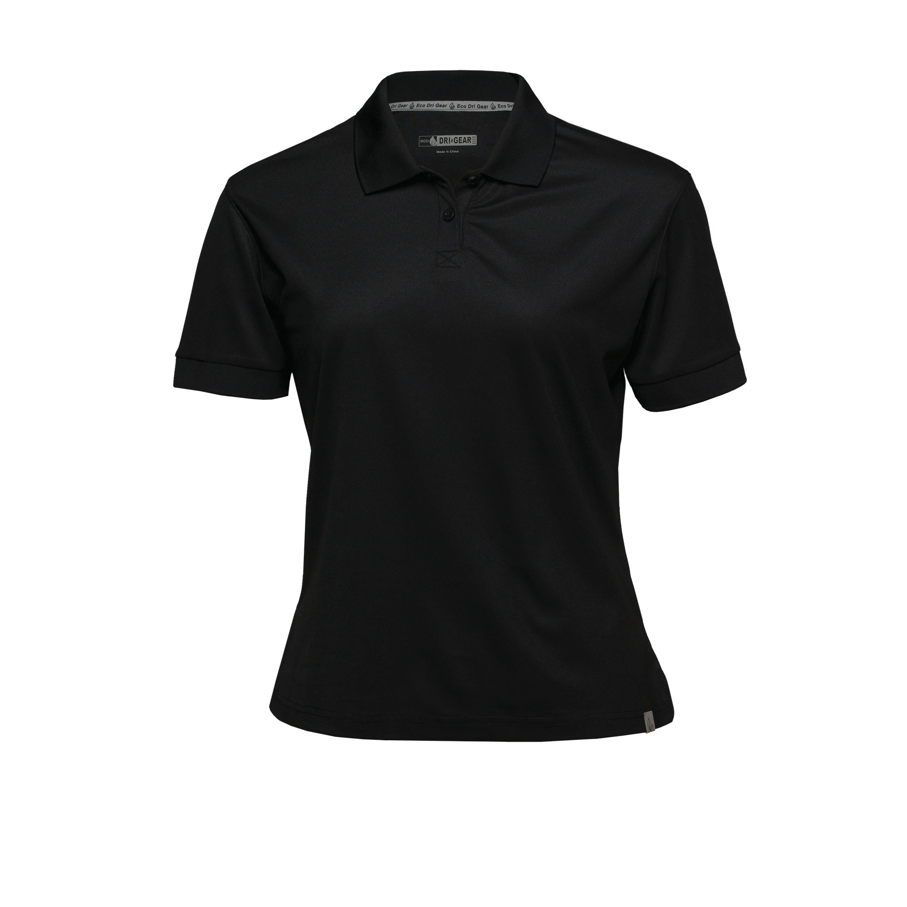 womens-dri-gear-renew-eco-polo-black Black