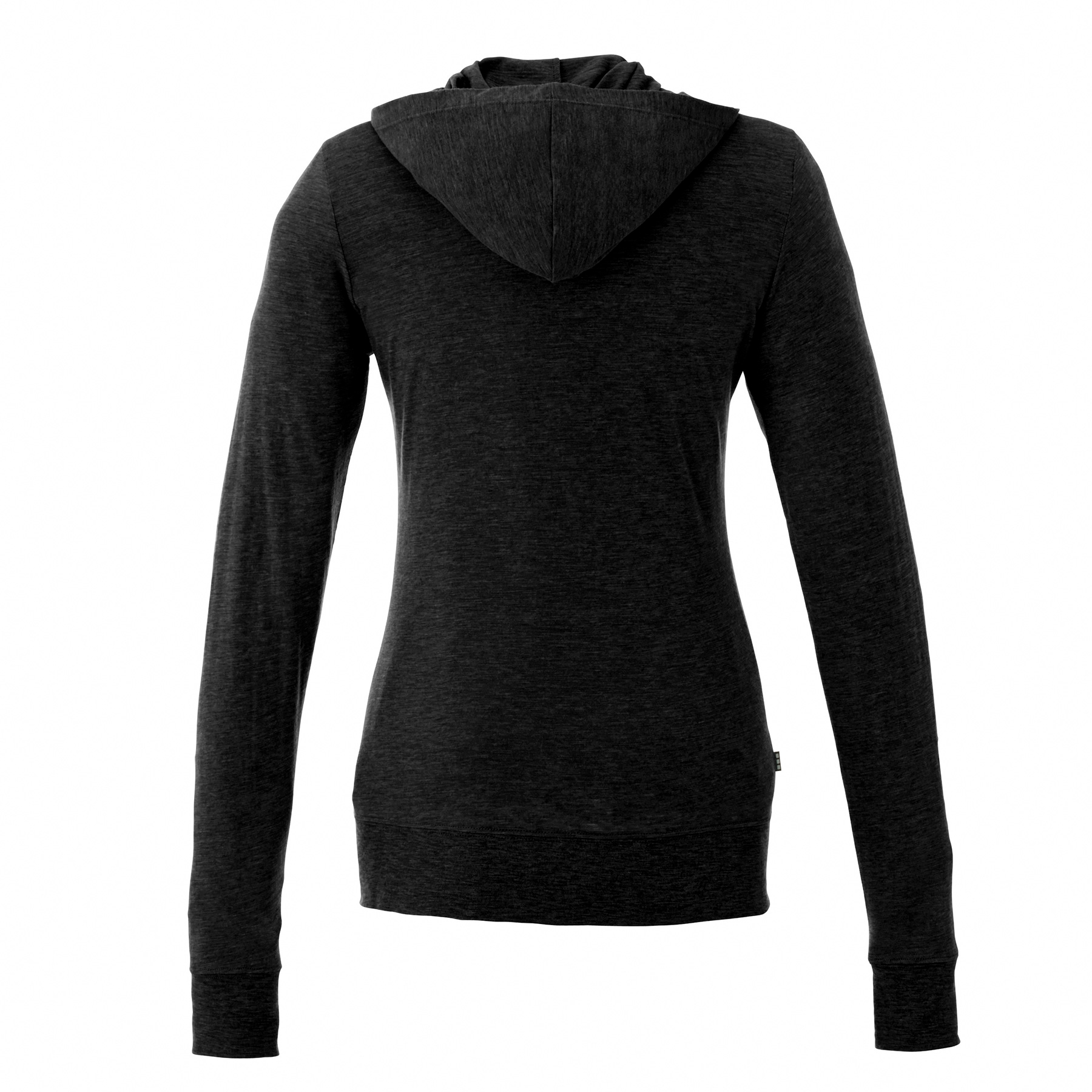 womens-garner-knit-full-zip-hoody-black-back Black (995)
