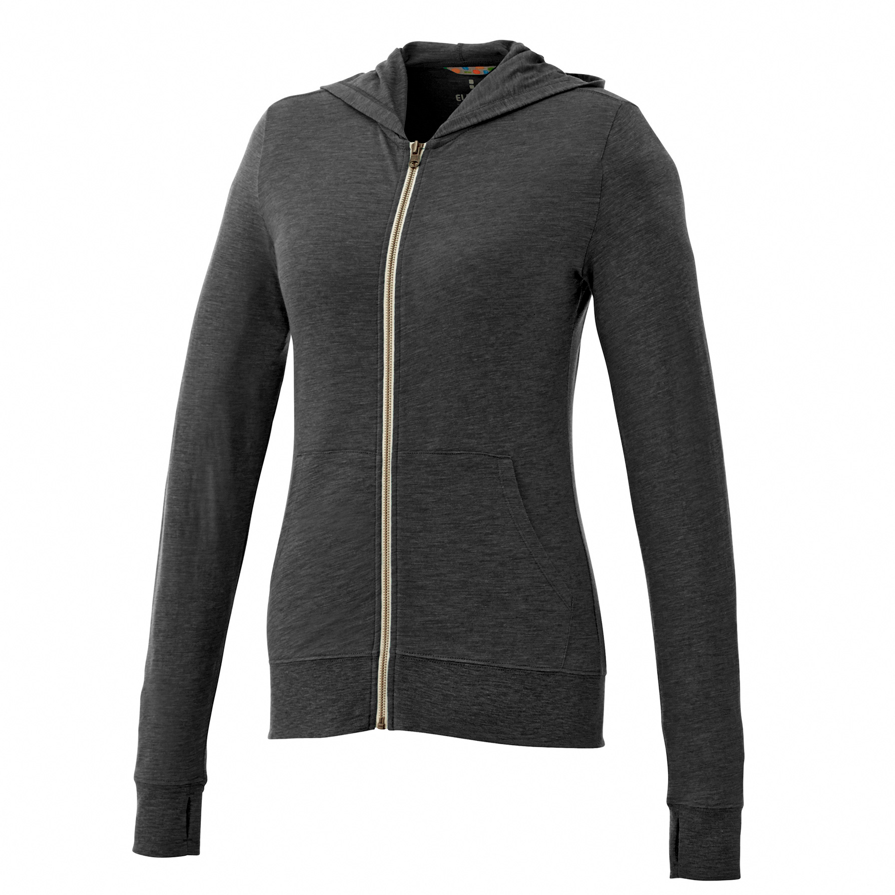 womens-garner-knit-full-zip-hoody-heather dark charcoal Heather Dark Charcoal (988)