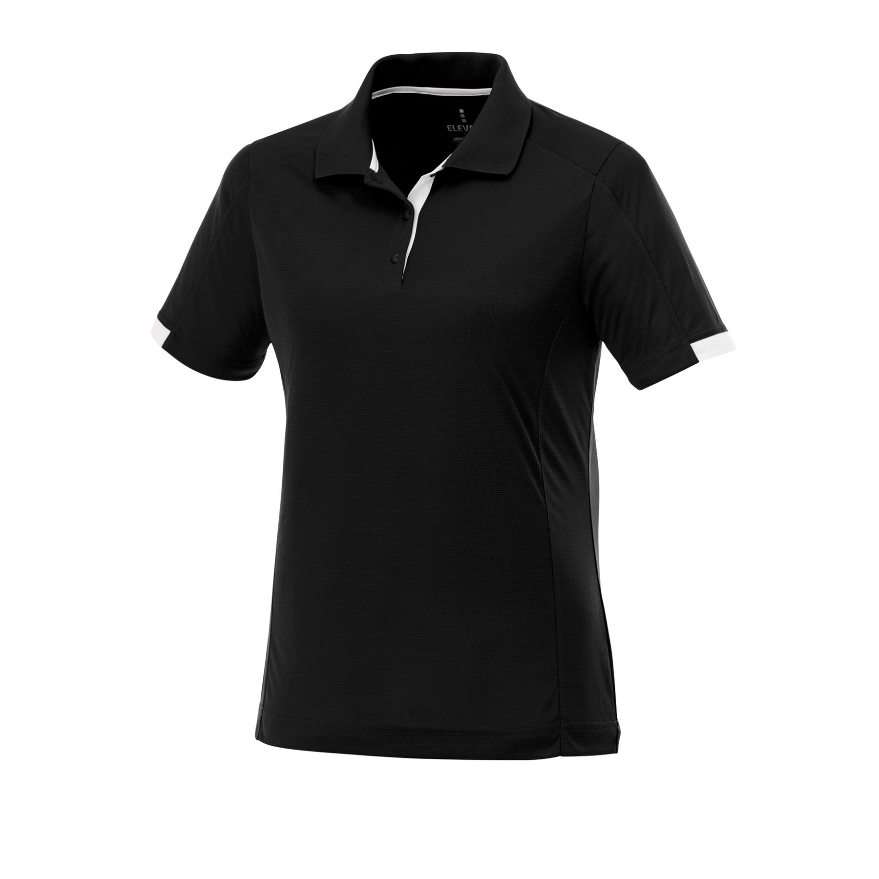womens-kiso-short-sleeve-polo-black-white Black/White (995)