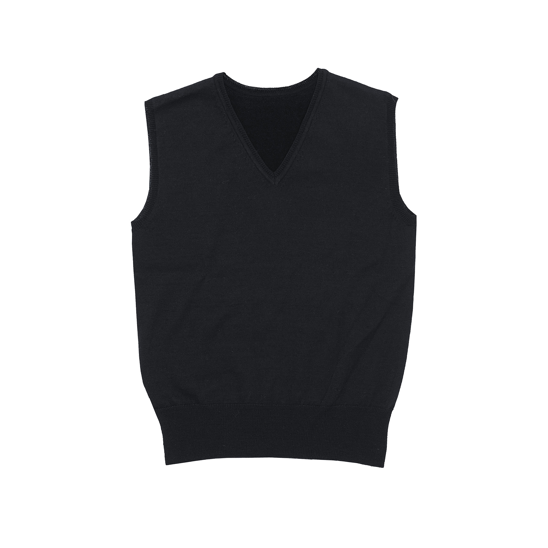 womens-merino-fully-fashioned-vest-black Black