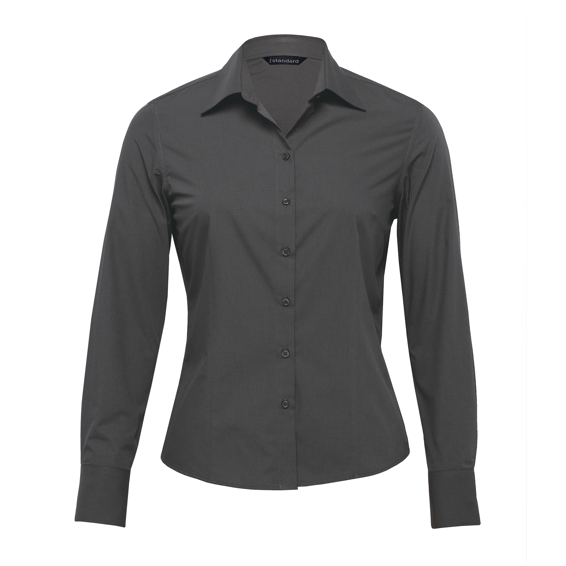 womens-the-republic-long-sleeve-shirt-charcoal Charcoal