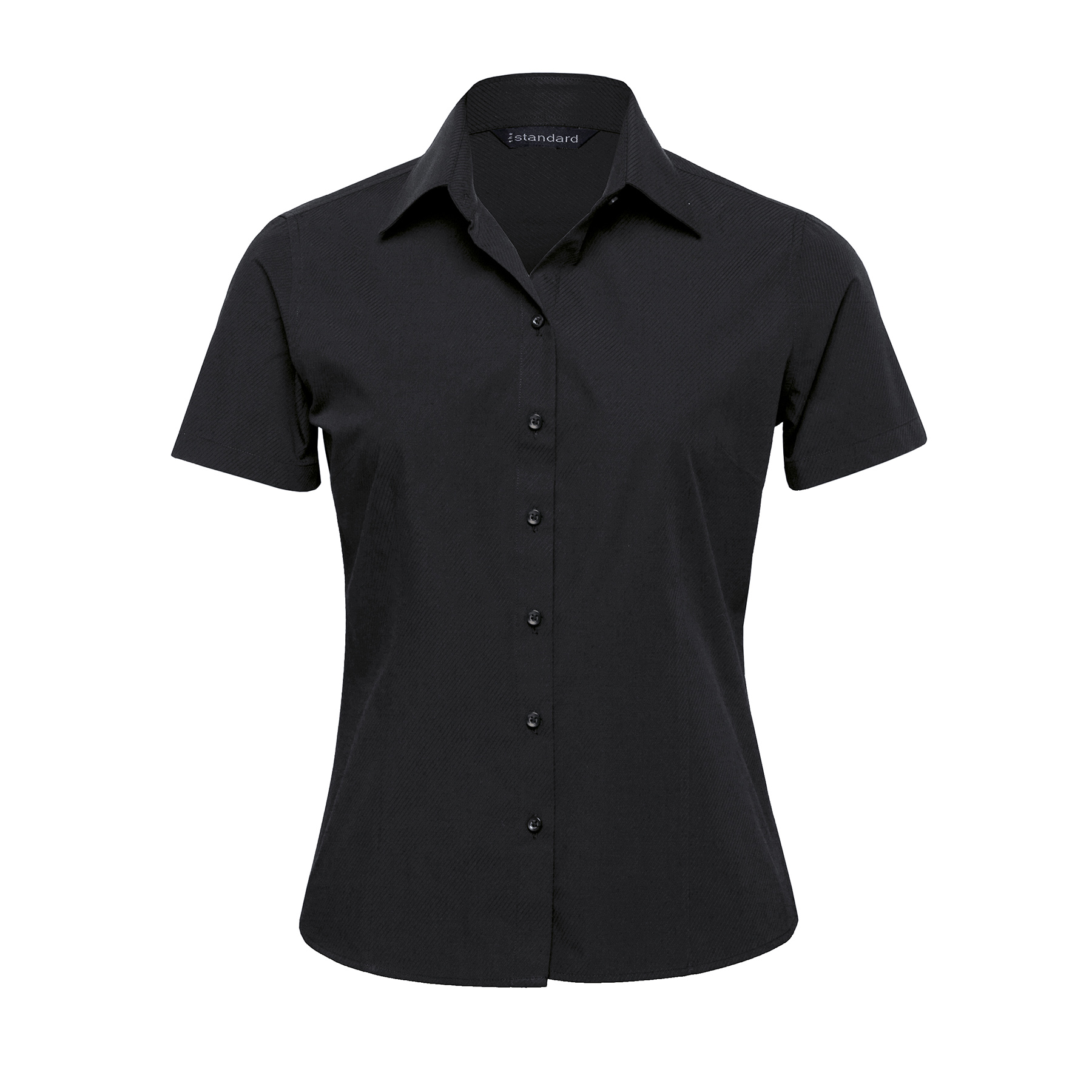 womens-the-republic-short-sleeve-shirt-black Black